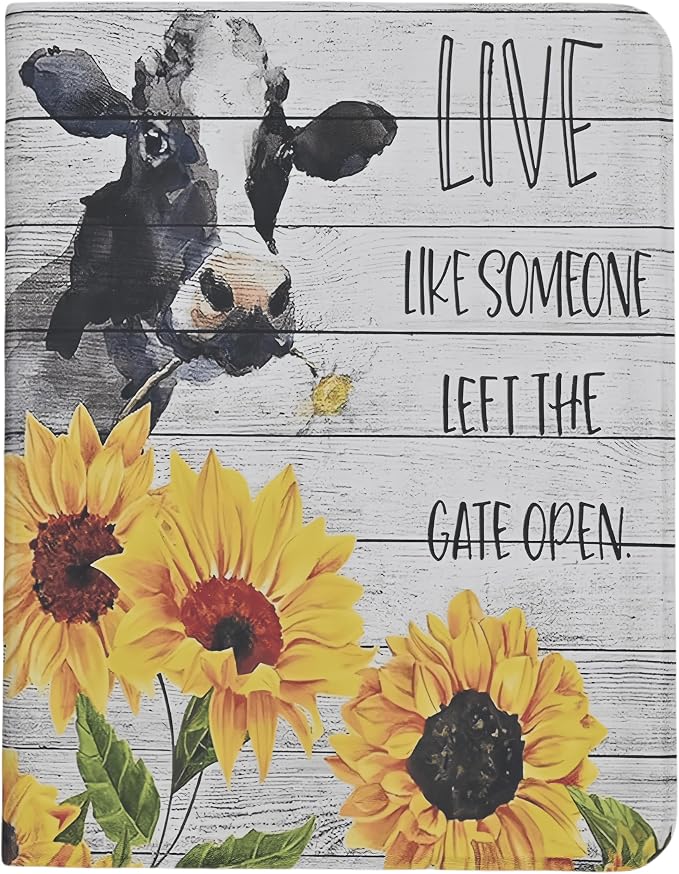 Cow Inspirational with Flower
