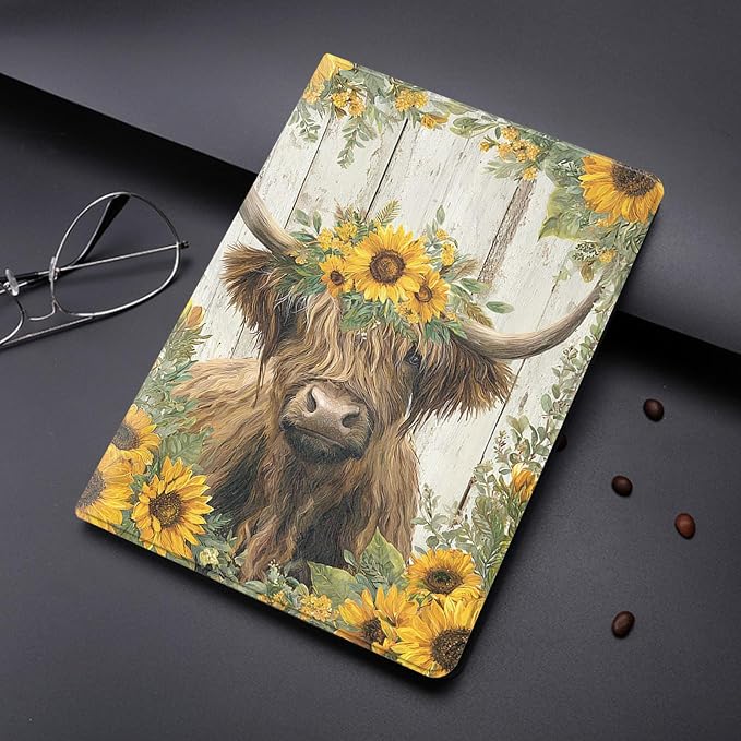 Highland Cow Sunflower