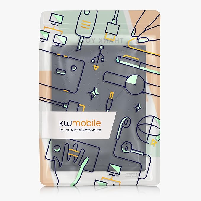 kwmobile Origami Case Compatible with Remarkable Paper Pro Cover - Faux Leather Tablet Case - with Stand and Pen Holder - Dark Blue