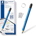 STAEDTLER Mars Lumograph Jumbo Digital Stylus Pen with Eraser: No Charging EMR Palm Rejection 4096 Pressure Sensitivity Levels Natural Writing on Touchscreen Tablet Laptop Phone