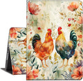 Case for Kindle Paperwhite 12th Generation 7 &amp Kindle ColorSoft Signature Edition PU Leather Protective Cover with Auto Sleep/Wake for Kindle Paperwhite 2024 – Watercolor Chicken