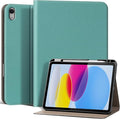 for iPad 11th Gen 11 inch 2025 &amp 10th Gen 10.9 inch 2022 Case with Pencil Holder Premium Leather Smart Cover Auto Wake/Sleep Multi-Angle Protective Stand CaseLight Blue