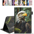 Case for All-New Amazon Kindle Fire HD 10 &amp 10 Plus Tablet 10.1 (13th/11th Generation 2023/2021 Release) - PU Leather Folio Case with Smart Auto Wake/Sleep Bald Eagle