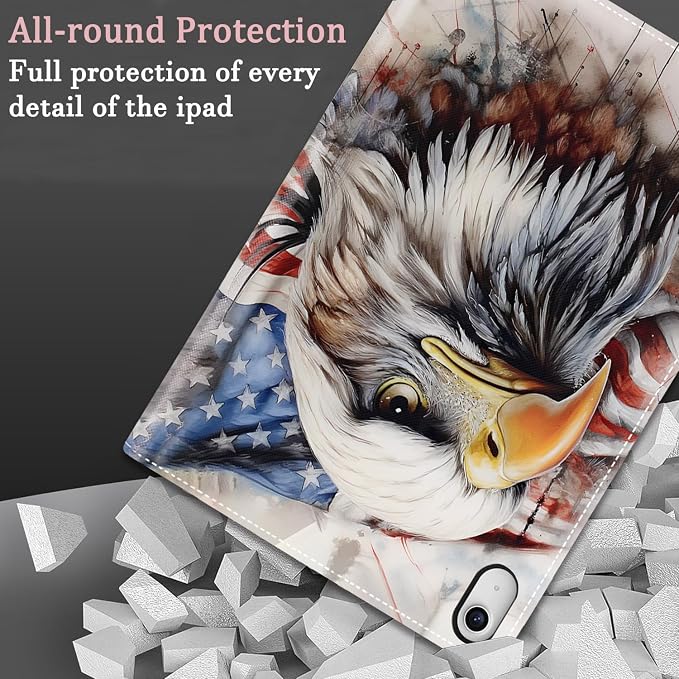 Patriotic American Flag Bald Eagle