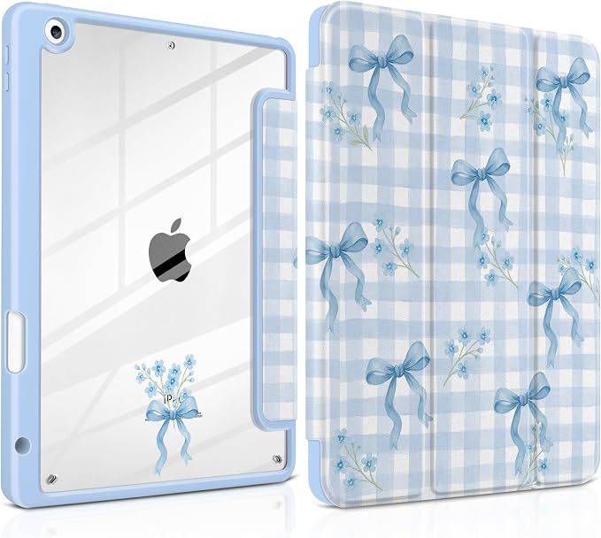 Blue Gingham Bows