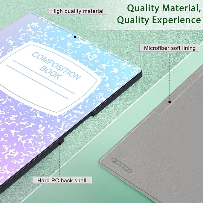 Case for Remarkable Paper Pro Tablet 11.8 (Released in 2024) Hard Back Shell Protective Book Folio Cover with Built-in Pen Holder with Auto Sleep/Wake Function.