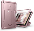 Dexnor for iPad 9.7 Inch 6th /5th Generation(2018/2017) [Built in Screen Protector &amp Kickstand] with Pen Holder Heavy Duty Shockproof Full Body Protective Cover for iPad 6th Generation Case-Pink