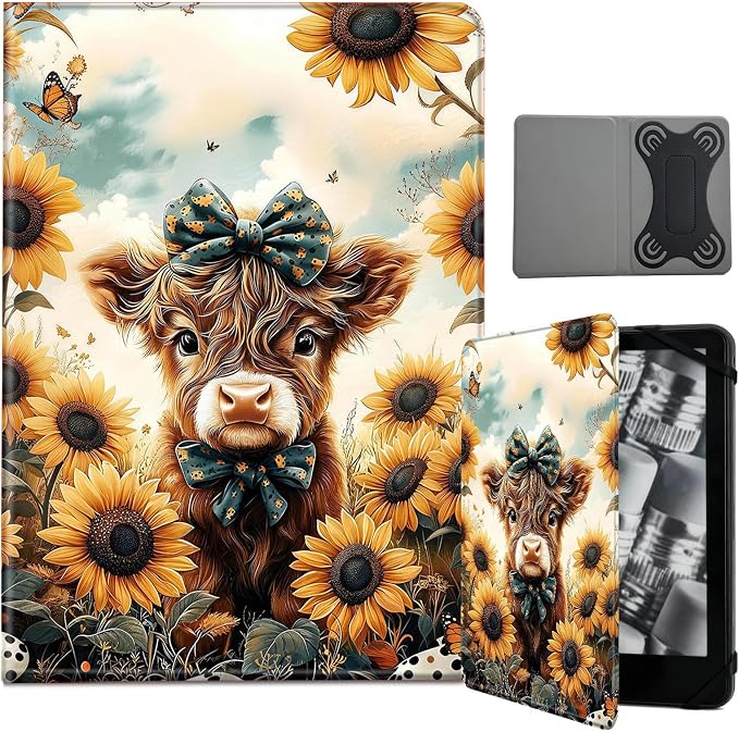 Highland Cow Sunflowers