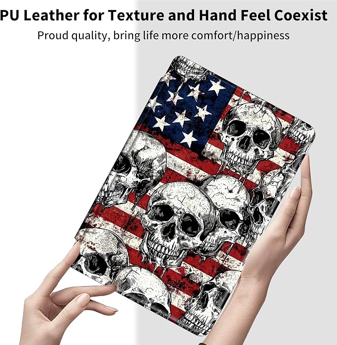American Flag and Skulls