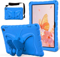 for Kindle Fire Max 11 (2023) Butterfly Wings Kickstand Kids Girl Tablet Case EVA Material Light Weight Shockproof Rugged Heavy Duty Kids Tablet Case for Kindle Fire Max 11 (2023) (Blue)