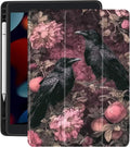 Sun Moon Star Case for Ipad Air 13 Inch M2 2024 Boho Retro Floral Cover Mystic Celestial Shell Auto Sleep/Wake Anti-Slip Shockproof Cover with Clear Back &amp Pencil Holder(Girls Women)