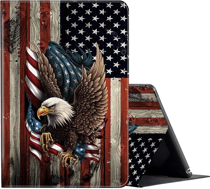 Bald Eagle with Flag