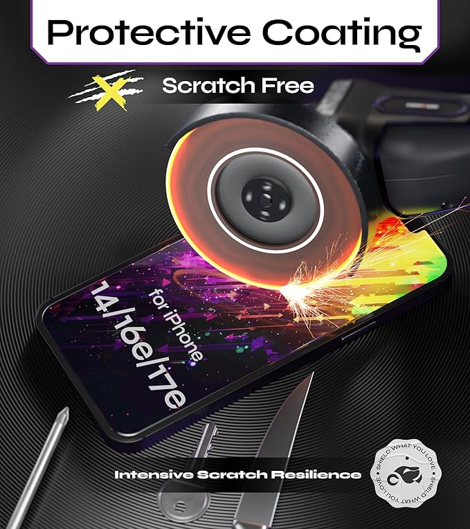 Defenslim for iPhone 14 / 16e / 17e Privacy Screen Protector (2Pack) Easy Auto-Dust &amp Align Install Kit 6.1 Tempered Glass 9H Hardness Privacy Protection Case Friendly SpyShield