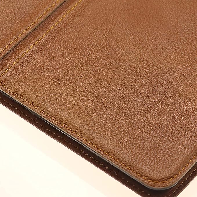 Gexmil Case for iPad 9.7 Inch6th/5th Generation(2018/2017)-iPad Air 2/1 Gen. Genuine Leather Cover Anti Fingerprint/SlipCowhide Folio Cover Auto Sleep/Wake with Adjustable StandBrown