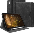 H HOLIMET Case for iPad (A16) 11th Generation 11 Inch 2025/iPad 10th Generation 10.9 Inch 2022 New with Pencil Holder Protective Cases Shockproof Cover Vegan Leather Black