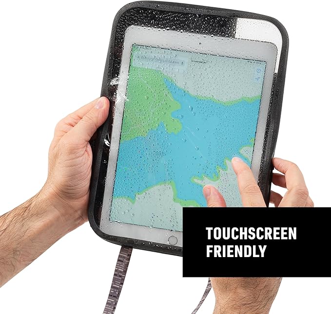 Nite Ize RunOff Waterproof Tablet Case - Waterproof &amp Durable - 10.63-Inch - Protective Tablet Case for Water Days &amp the Beach - Touch Screen Friendly - Charcoal