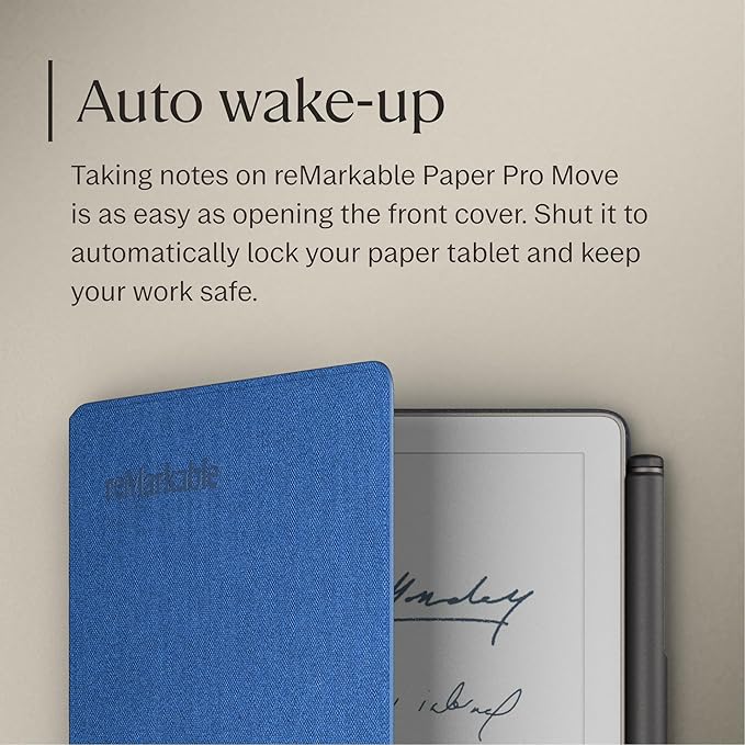 reMarkable Paper Pro Move - Cobalt Book Folio | Mosaic Weave Case for Your 7.3'' Paper Tablet