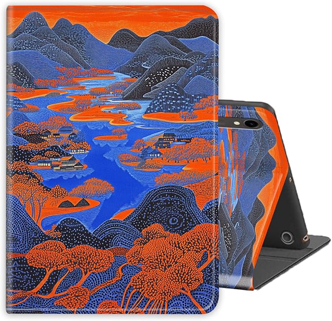 Orange Woodcut