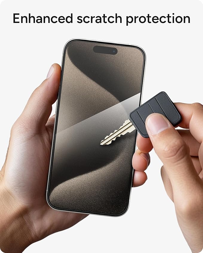 ZAGG Glass Elite iPhone 15 Pro Screen Protector - 5X Stronger with Reinforced Edges Scratch &amp Smudge-Resistant Surface InvisibleShield Easy to Install