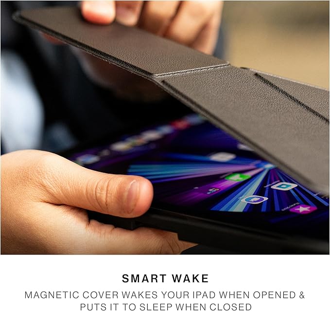 Native Union Active Case for iPad Pro 11 M5 – Lightweight Durable 4-in-1 Stand Case with Matte TPU Back – Apple Pencil Holder – Magnetic Cover Compatible with Auto Wake/Sleep Function (Black)