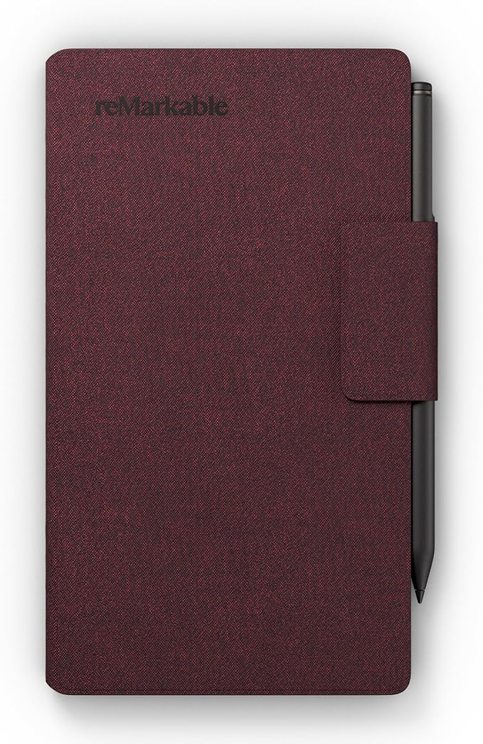 reMarkable Book Folio Mosaic Weave - Burgundy for reMarkable Paper Pro Move