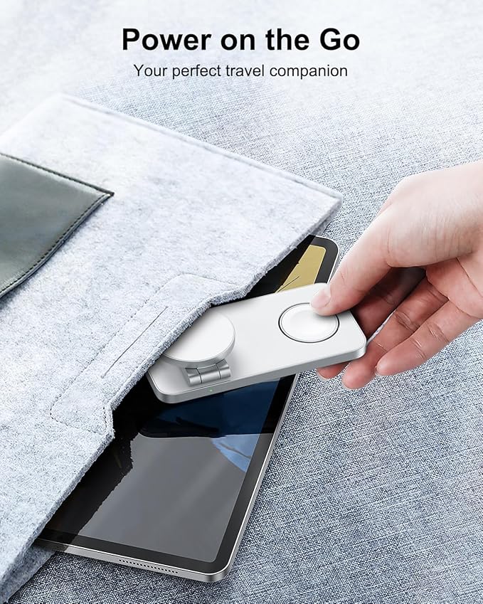 3-in-1 Charging Station for Samsung Magnetic Fast Wireless Charger Stand Compatible with MagSafe for Galaxy S26/S25/S24/S23/Z Fold/Flip Series Galaxy Watch Ultra/8/7/6/5 Galaxy Buds Pro/4//3/2