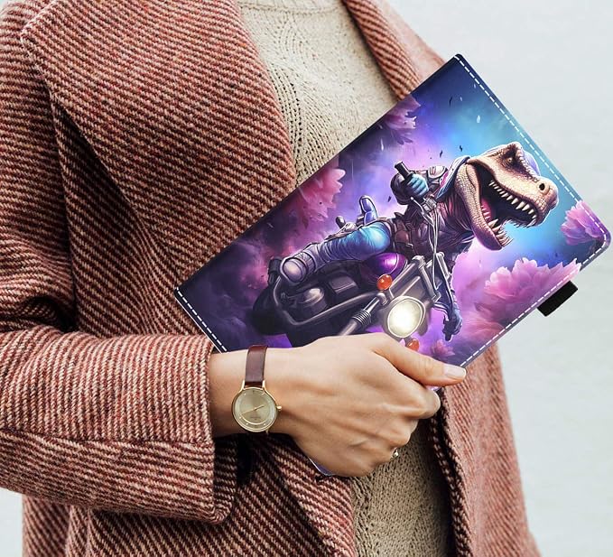 Funny Dinosaur Riding Motorcycle