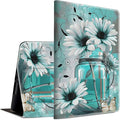 Case for Kindle Paperwhite 12th Generation &amp Kindle Colorsoft Signature Edition 2024 7 inch Lightweight Smart Case Adjustable Stand Protective Cover with Auto Wake/Sleep - White Sunflower Flower
