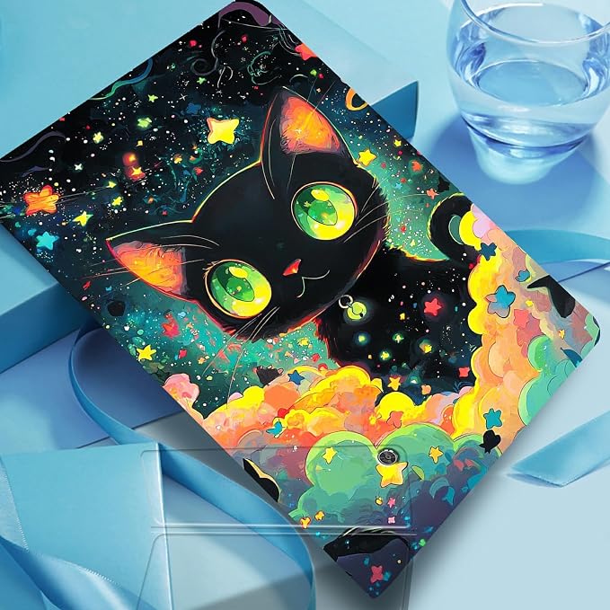 Black Cat With Green Eye