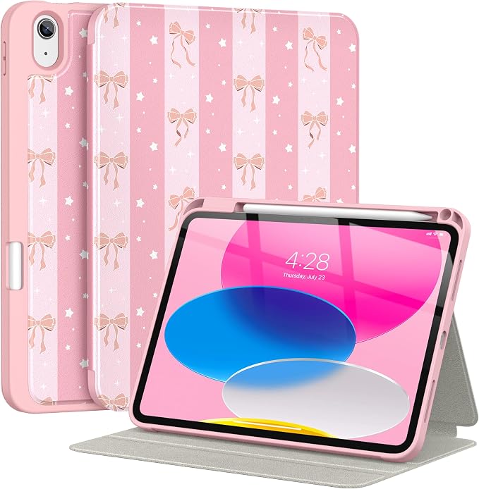 Bow-Pink Striped