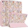 Case Compatible with iPad (A16) 11th Generation 11 Inch 2025/10th Generation 10.9 Inch 2022 Shockproof Hybrid Slim Stand Smart Cover with Pencil Holder Supports Auto Wake/Sleep Z008