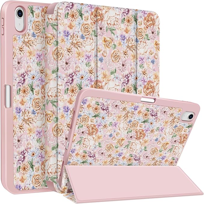 Case Compatible with iPad (A16) 11th Generation 11 Inch 2025/10th Generation 10.9 Inch 2022 Shockproof Hybrid Slim Stand Smart Cover with Pencil Holder Supports Auto Wake/Sleep Z008