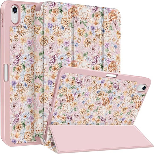 Case Compatible with iPad (A16) 11th Generation 11 Inch 2025/10th Generation 10.9 Inch 2022 Shockproof Hybrid Slim Stand Smart Cover with Pencil Holder Supports Auto Wake/Sleep Z008
