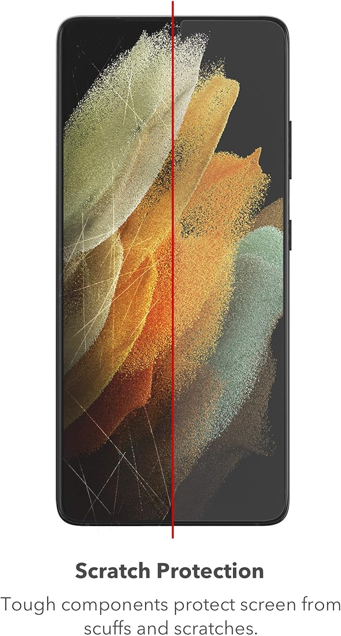 ZAGG InvisibleShield GlassFusion+ - Hybrid Glass Screen Protector - Made for Samsung GS21 (6.2) - Case Friendly