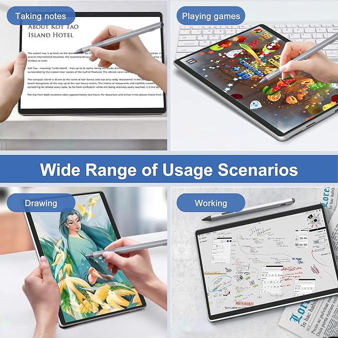 2025 New Surface Pen for Microsoft Surface Pro 11/10/9/8/7/6/5/4/3/XSurface Go/Book/Studio/Laptop4096 Pressure Sensitivity Windows Stylus PenUSB-C ChargingEraser &amp Right-ClickMagnetic Attract