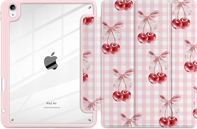 Pink Checkerboard & Cherries