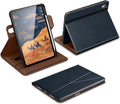 DTTO for iPad A16 Case iPad 11th / 10th Generation Case (2025/2022) 360 Degree Rotating Premium Leather Folio Stand Cover with Pencil Holder New Blue
