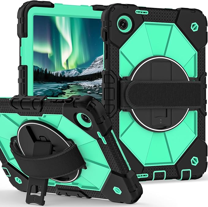 Black mint green