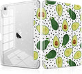 MEEgoodo Case for iPad A16 11th Generation 2025/10th Generation 2022 Glitter Tablet Cases with Transparent Acrylic Back+Trifold Stand +Pencil Holder+Auto Wake/SleepAvocado