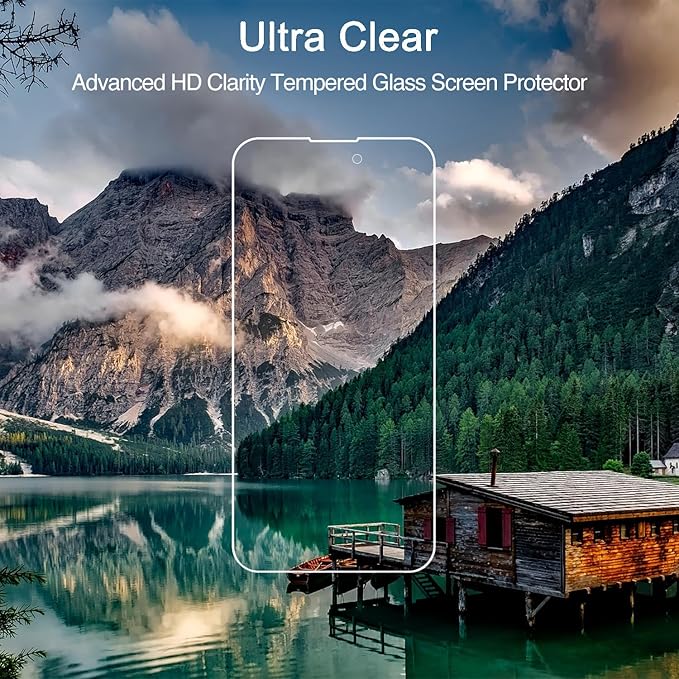 Deara ArmorPro 9H+ Tempered Glass Privacy Screen Protector for iPhone 14 Pro [6.1 Inch] Anti Spy Case Friendly (Longest Durable) 2 Pack