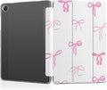 DONGKE Case for Samsung Galaxy Tab A11 Plus A11+ 11 inch (2025/2026) &amp Tab A9 Plus A9+ 11 inch (2024/2023) Slim Smart Stand Cover with Translucent Hard Back Auto Wake/Sleep - Pink Bows