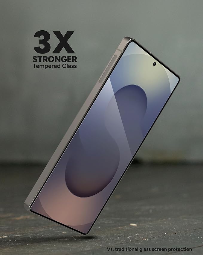 ZAGG Glass+ Samsung Galaxy S25 Ultra Screen Protector – Extreme Impact &amp Shatter Protection Scratch-Resistant Smudge-Resistant Fingerprint Scanner Compatible InvisibleShield Easy Installation