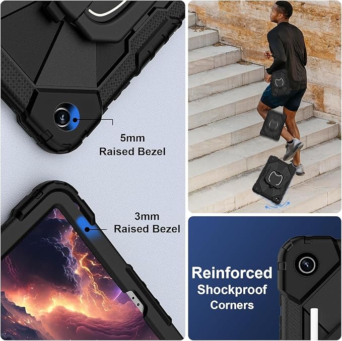 Galaxy Tab A9+ 11 Inch Case-Black