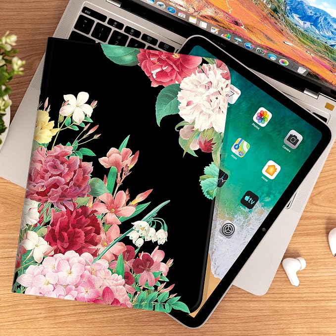 Black Vintage Flower
