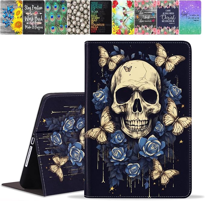 Skull Butterfly Flower-1