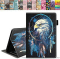 Case for All-New Amazon Fire HD 10 &amp 10 Plus Tablet 10.1 (13th/11th Generation 2023/2021 Release) Slim PU Leather Stand Cover with Card Slot &amp Auto Wake/Sleep Dreamcatcher Bald Eagle