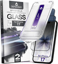 Defenslim for iPhone 17 Privacy Screen Protector (2Pack) Easy Auto-Dust &amp Align Install Kit 6.3 Tempered Glass 9H Hardness Privacy Protection Case Friendly SpyShield