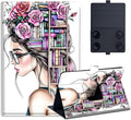Universal 7.9 8.0 8.4 8.9 9 Tablet CaseProtective Cover Stand Folio Case for 7-9 Inch Tablet Bookshelf Girl Tablet Case Cover for iPad Samsung Other Tablet
