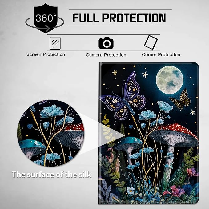 Mushroom Butterfly Moon