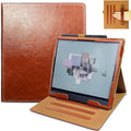 E NET-CASE Case for 10.3 Boox Note Air4 C (2024)/Boox Note Air3 C/Air3 B/W Tablet (2023) New Upgraded Design 360 Degree Rotating Stand Cover with Pen Holder/Hand Strap Auto Sleep/Wake (Brown)